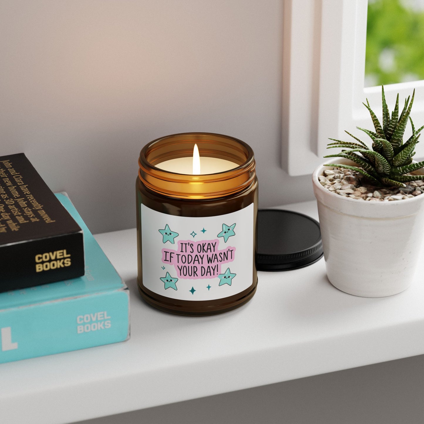 Funny cat lover candle, Introvert gift candle, Cozy jar candle, Cat owner candle, Book lover candle, Self care candle, Gift for introvert