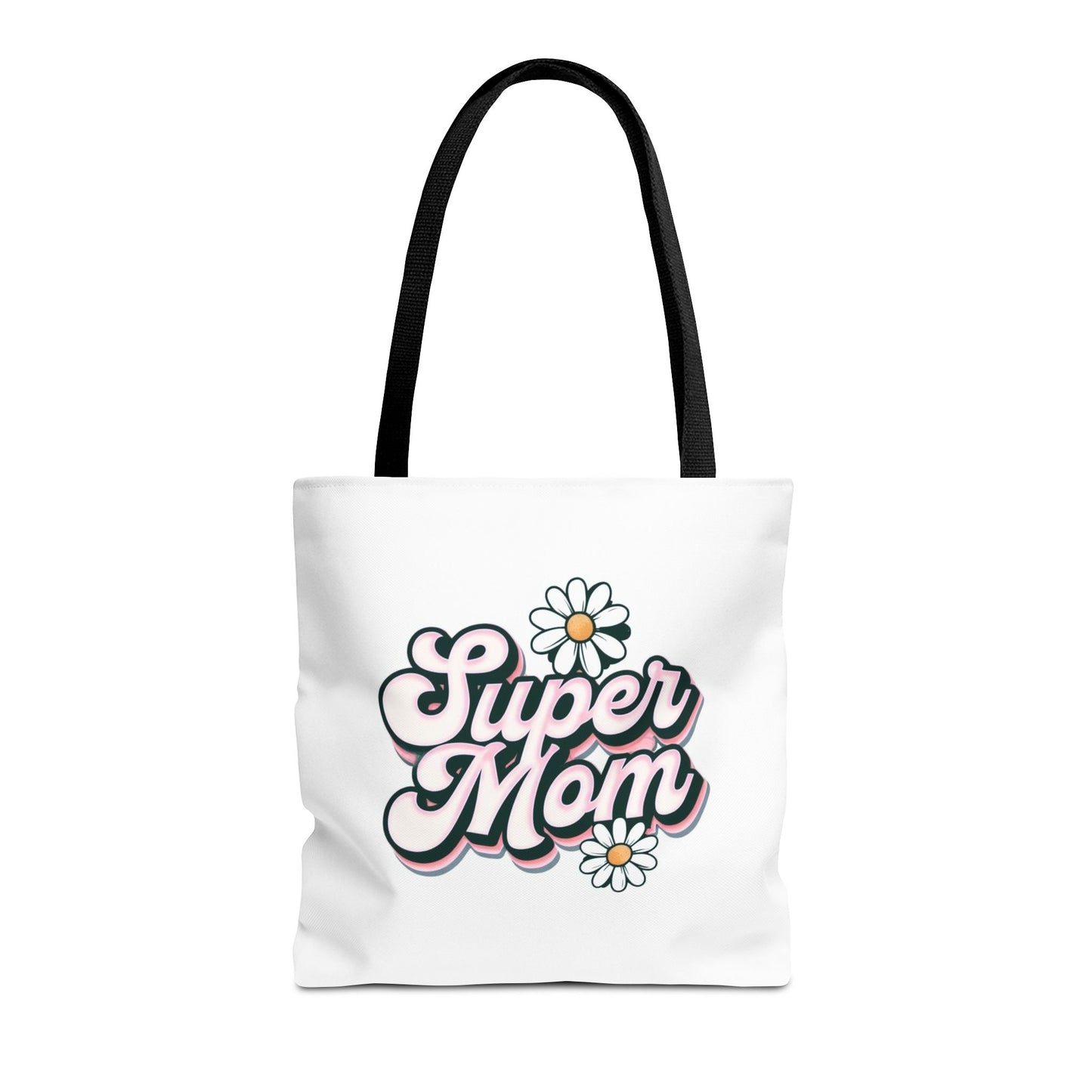 Super Mom Tote Bag - Floral Gift for Mothers Day, Shopping Bag, Eco-Friendly, Everyday Use, Mother's Day Gift, Mom Life