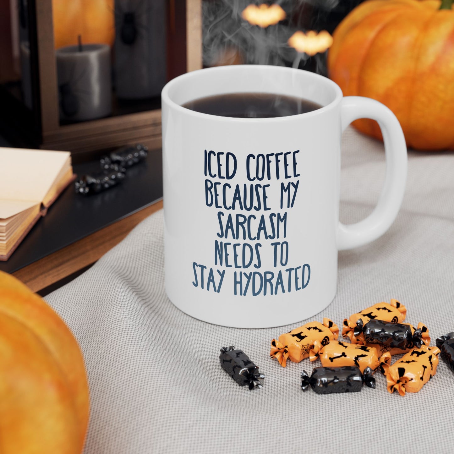 Iced Coffee Mug, Funny Sarcasm Mug, Stay Hydrated Coffee Cup, Humor Gift for Coffee Lovers, Sassy Iced Coffee Cup