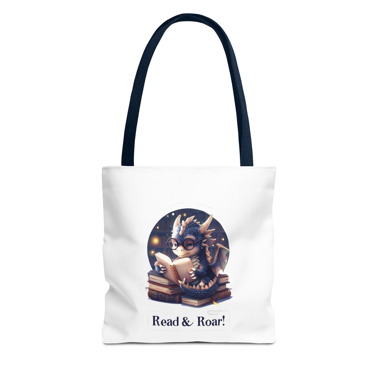 Enchanting Reads Dragon Tote Bag - Perfect for Book Lovers, Readers, Gifts, Literary Events, Reading Clubs!