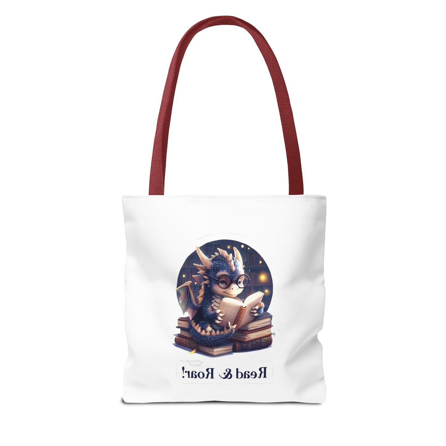 Enchanting Reads Dragon Tote Bag - Perfect for Book Lovers, Readers, Gifts, Literary Events, Reading Clubs!