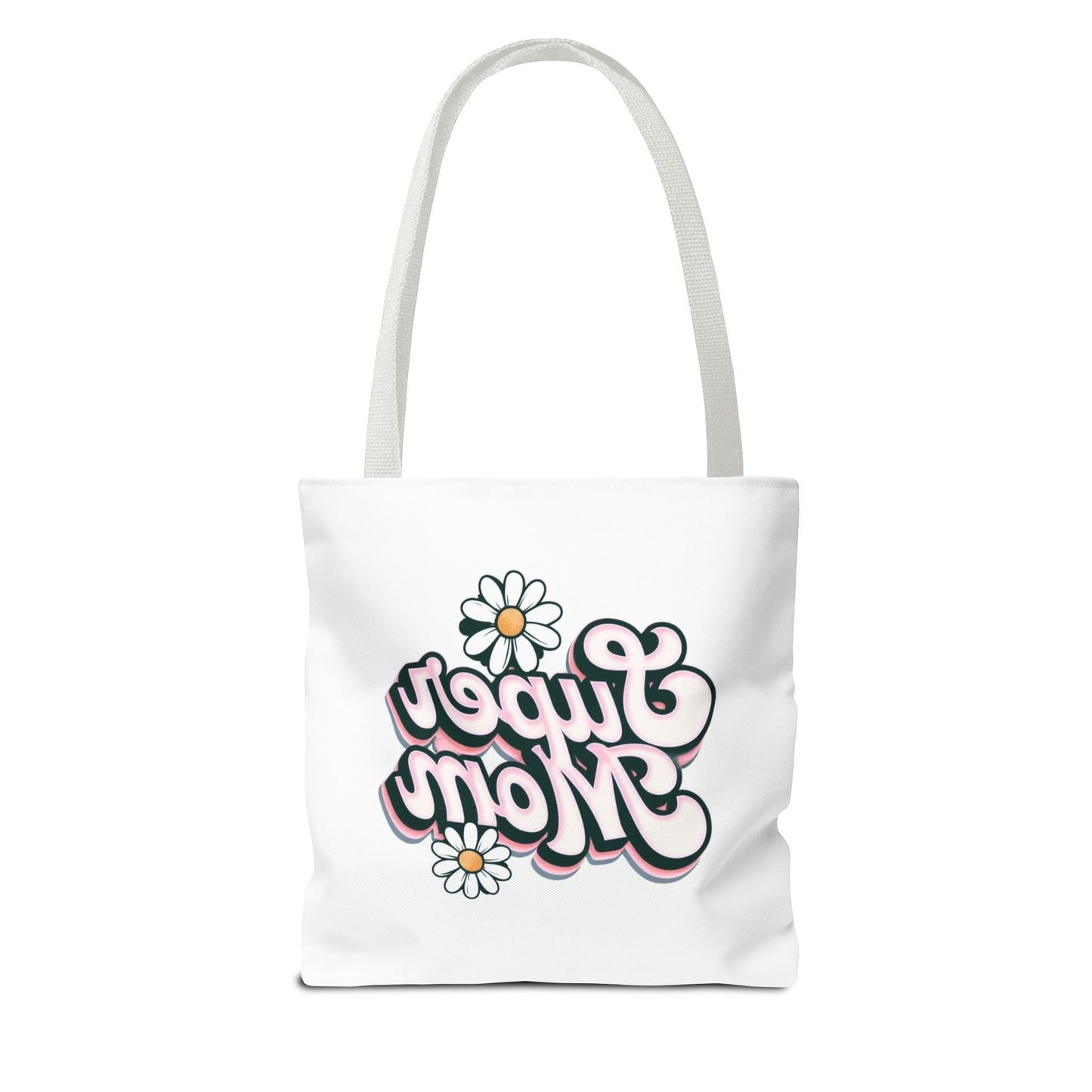 Super Mom Tote Bag - Floral Gift for Mothers Day, Shopping Bag, Eco-Friendly, Everyday Use, Mother's Day Gift, Mom Life