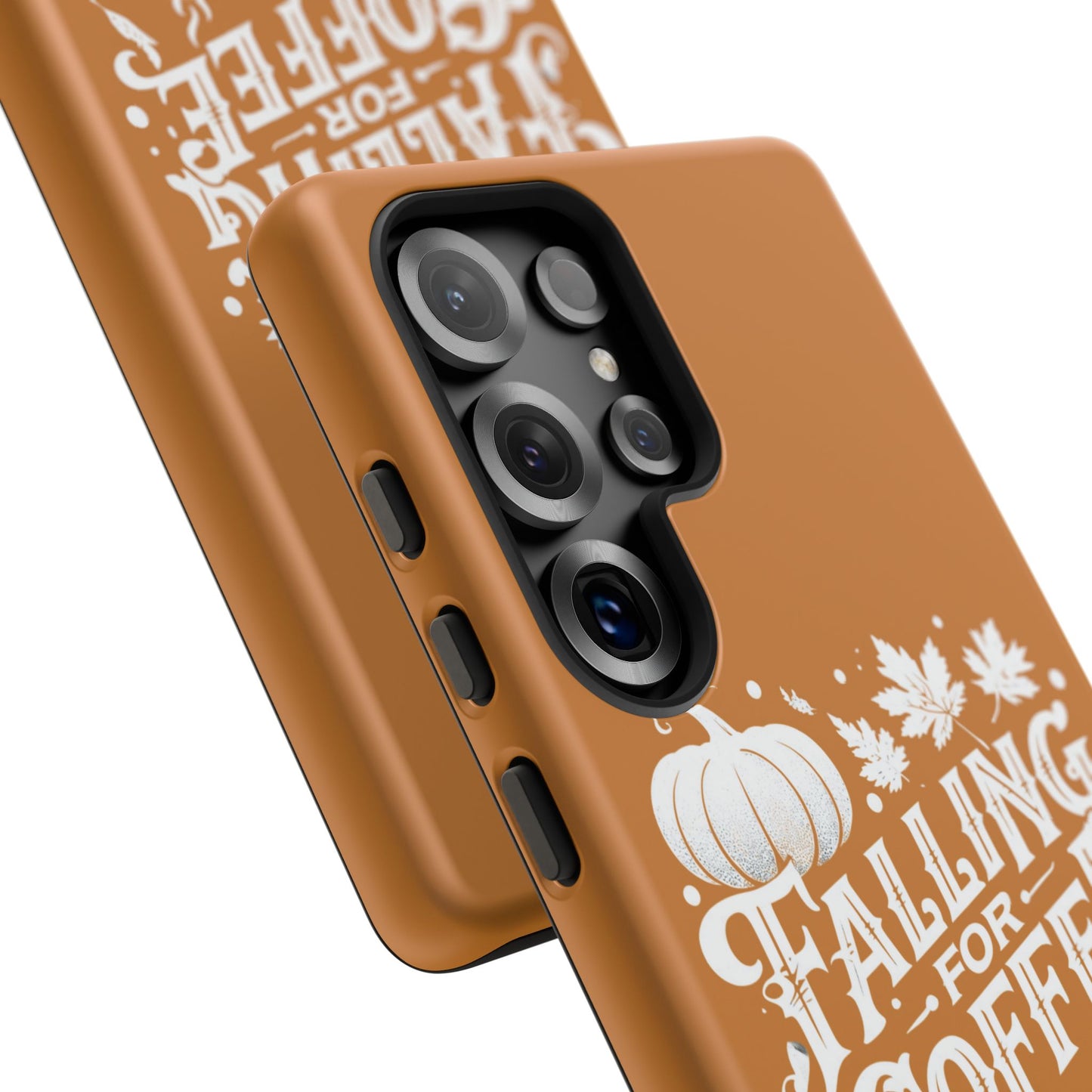 Falling for Coffee Phone Case, Fall Pumpkin Coffee Lover Gift, Autumn Phone Cover, Cozy Coffee Vibes Case, Pumpkin Spice Season Accessory