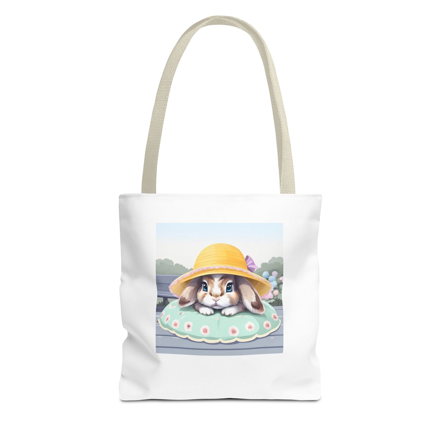 Charming Bunny Tote Bag, Cute Rabbit Lover Gift, Spring Accessory, Easter Tote, Eco-Friendly Shopping Bag