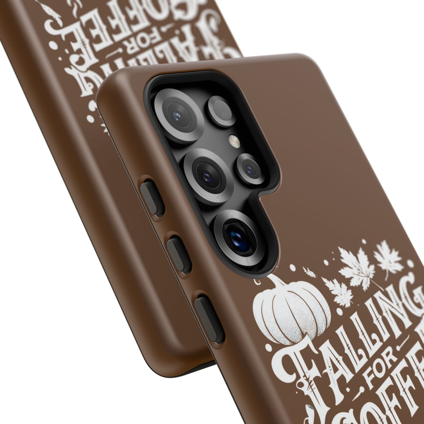 Falling for Coffee Phone Case, Fall Pumpkin Coffee Lover Gift, Autumn Phone Cover, Cozy Coffee Vibes Case, Pumpkin Spice Season Accessory