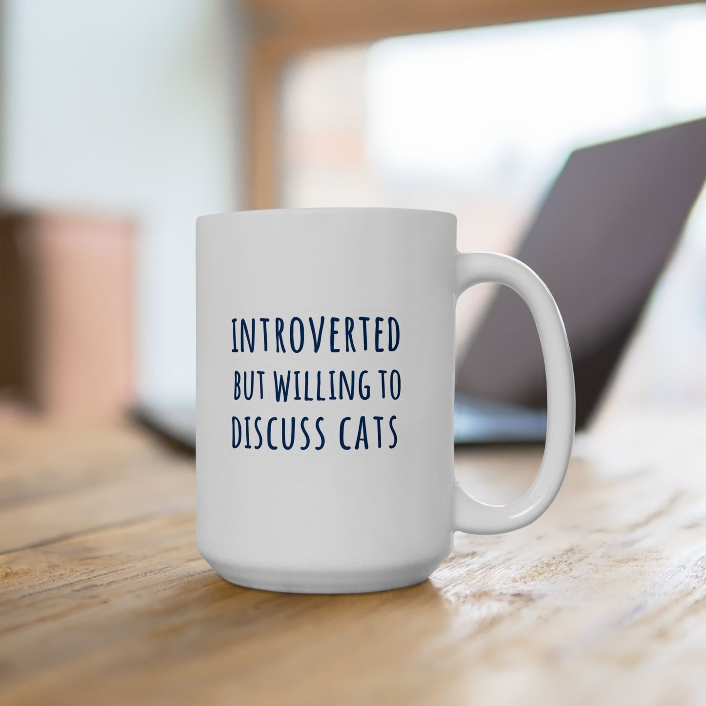 Introverted But Willing To Discuss Cats Mug