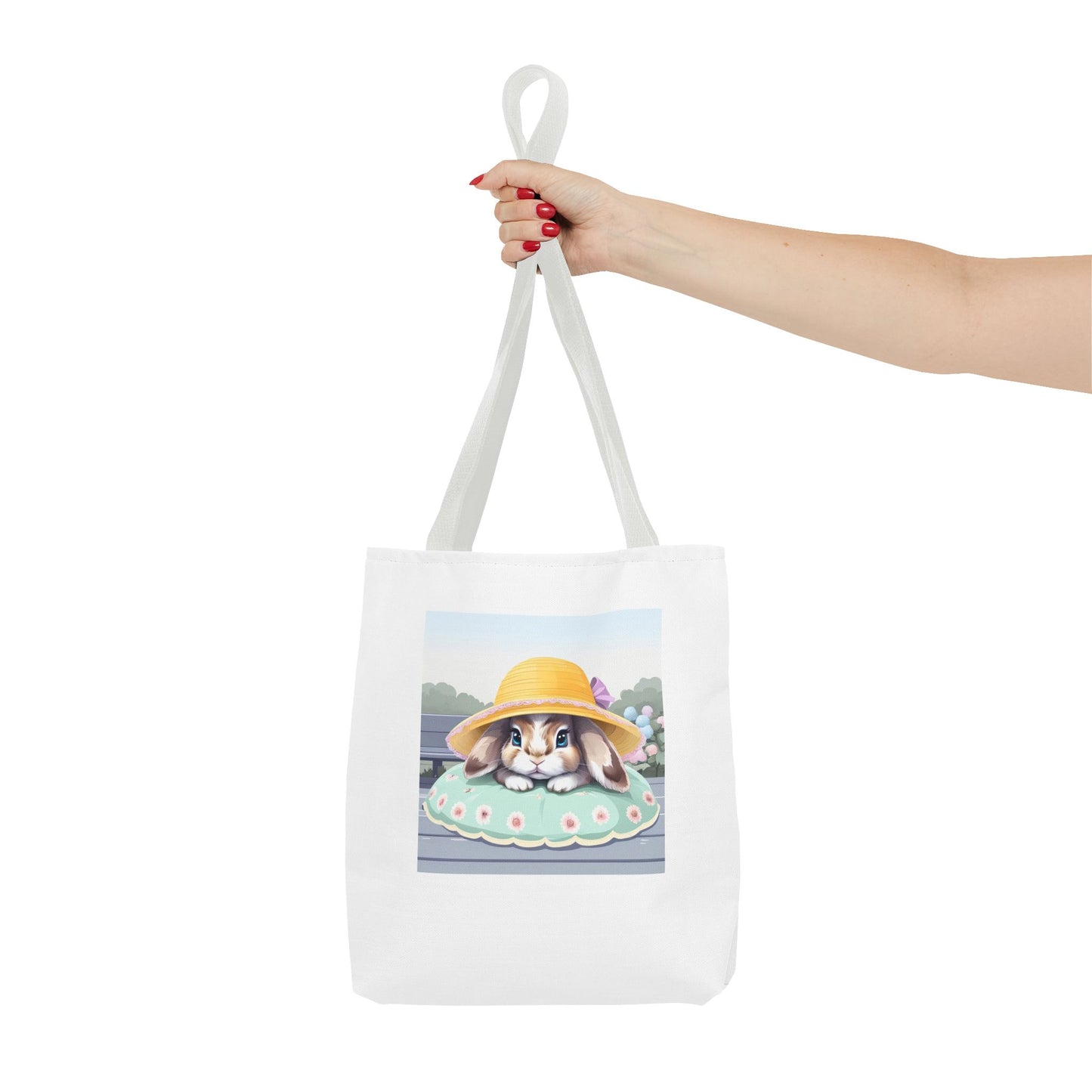 Charming Bunny Tote Bag, Cute Rabbit Lover Gift, Spring Accessory, Easter Tote, Eco-Friendly Shopping Bag