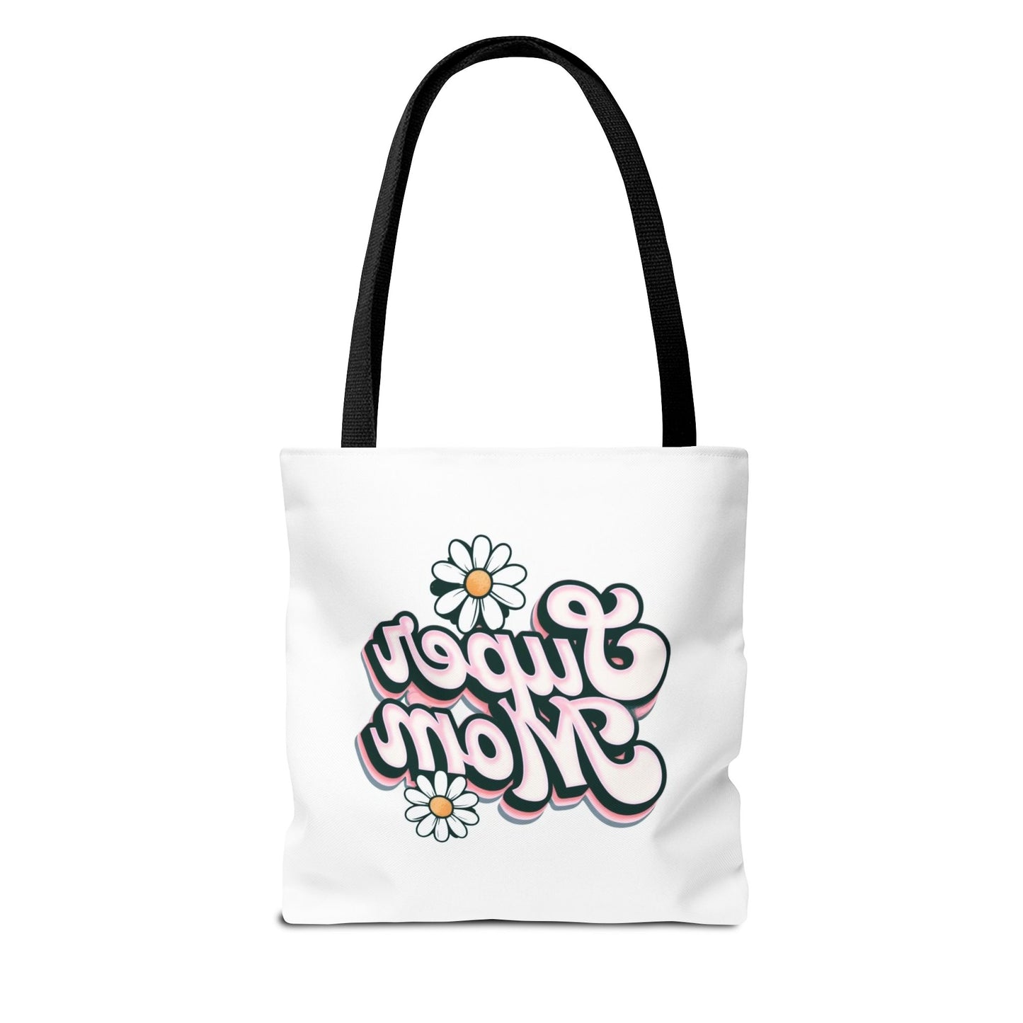 Super Mom Tote Bag - Floral Gift for Mothers Day, Shopping Bag, Eco-Friendly, Everyday Use, Mother's Day Gift, Mom Life