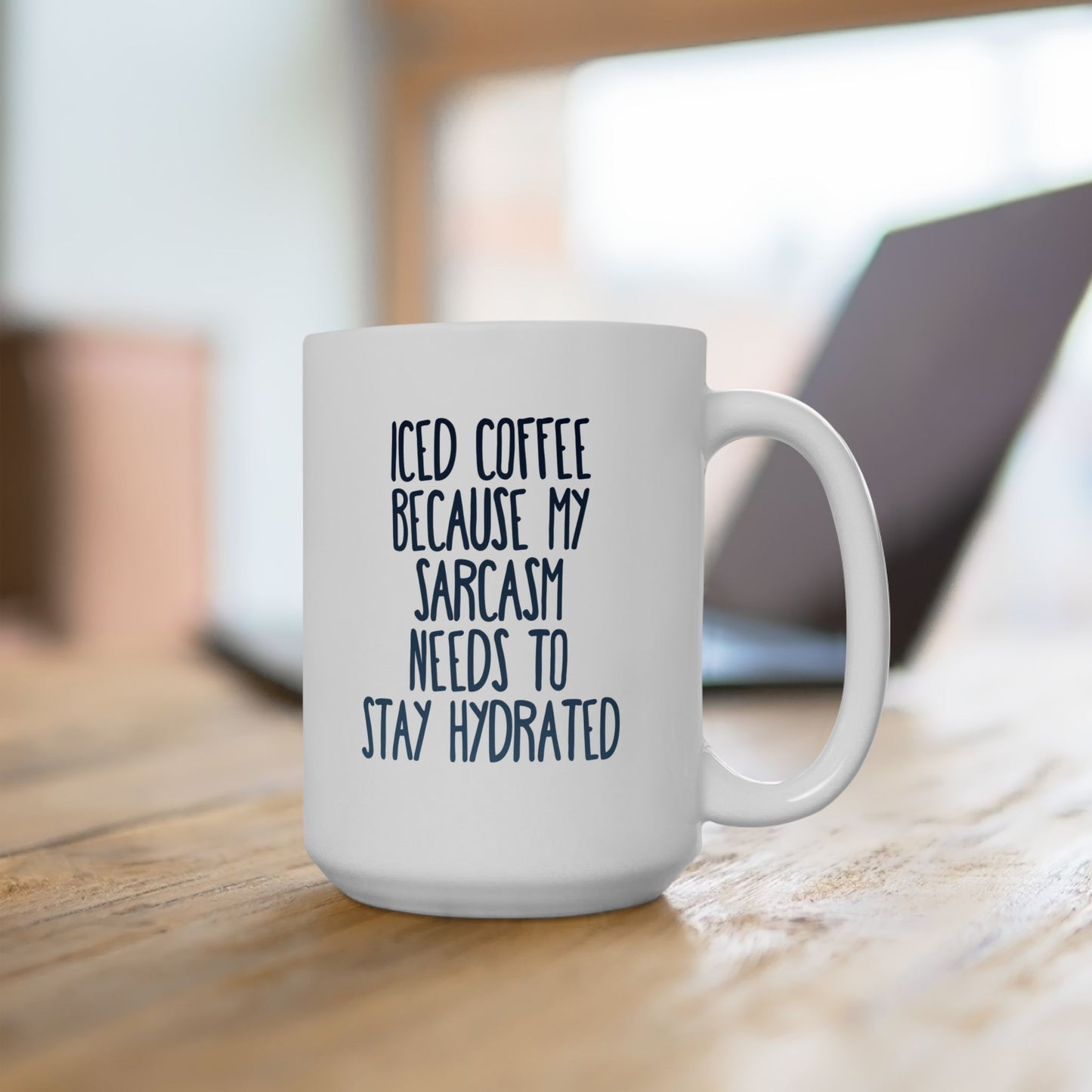 Iced Coffee Mug, Funny Sarcasm Mug, Stay Hydrated Coffee Cup, Humor Gift for Coffee Lovers, Sassy Iced Coffee Cup