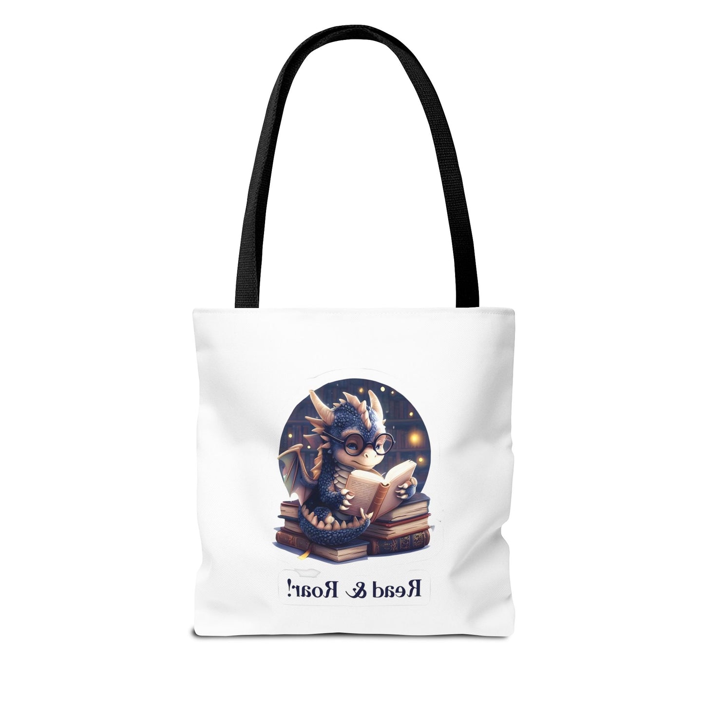 Enchanting Reads Dragon Tote Bag - Perfect for Book Lovers, Readers, Gifts, Literary Events, Reading Clubs!