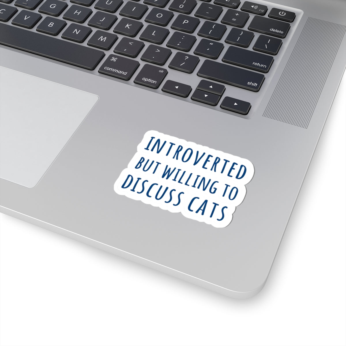 Introverted Cat Sticker, Funny Cat Lover Sticker, Introvert Gift, Cat Vinyl Decal, Laptop Water Bottle Sticker, Cat Lady Gift