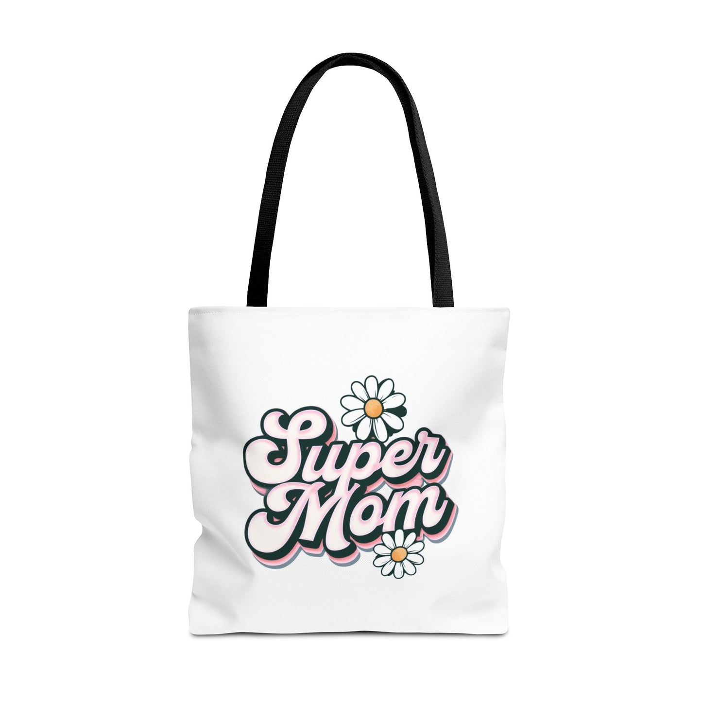 Super Mom Tote Bag - Floral Gift for Mothers Day, Shopping Bag, Eco-Friendly, Everyday Use, Mother's Day Gift, Mom Life