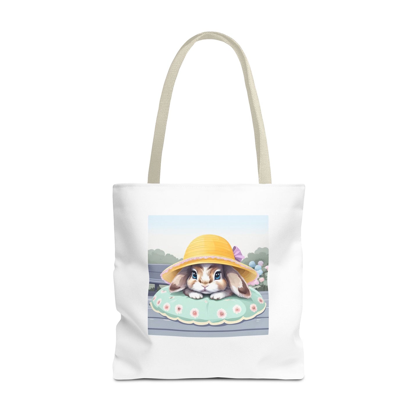 Charming Bunny Tote Bag, Cute Rabbit Lover Gift, Spring Accessory, Easter Tote, Eco-Friendly Shopping Bag