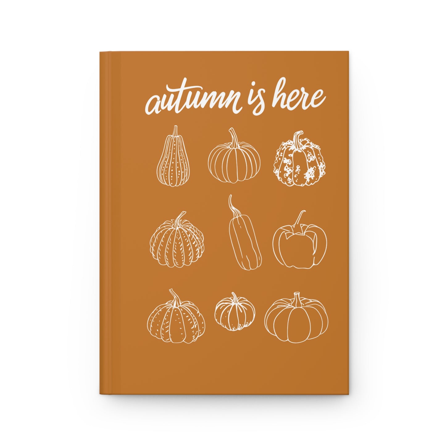 Autumn-Inspired Hardcover Journal, Perfect for Fall Journaling, Gift for Writers, Pumpkin Decor, Seasonal Keepsake, Cozy Notebooks