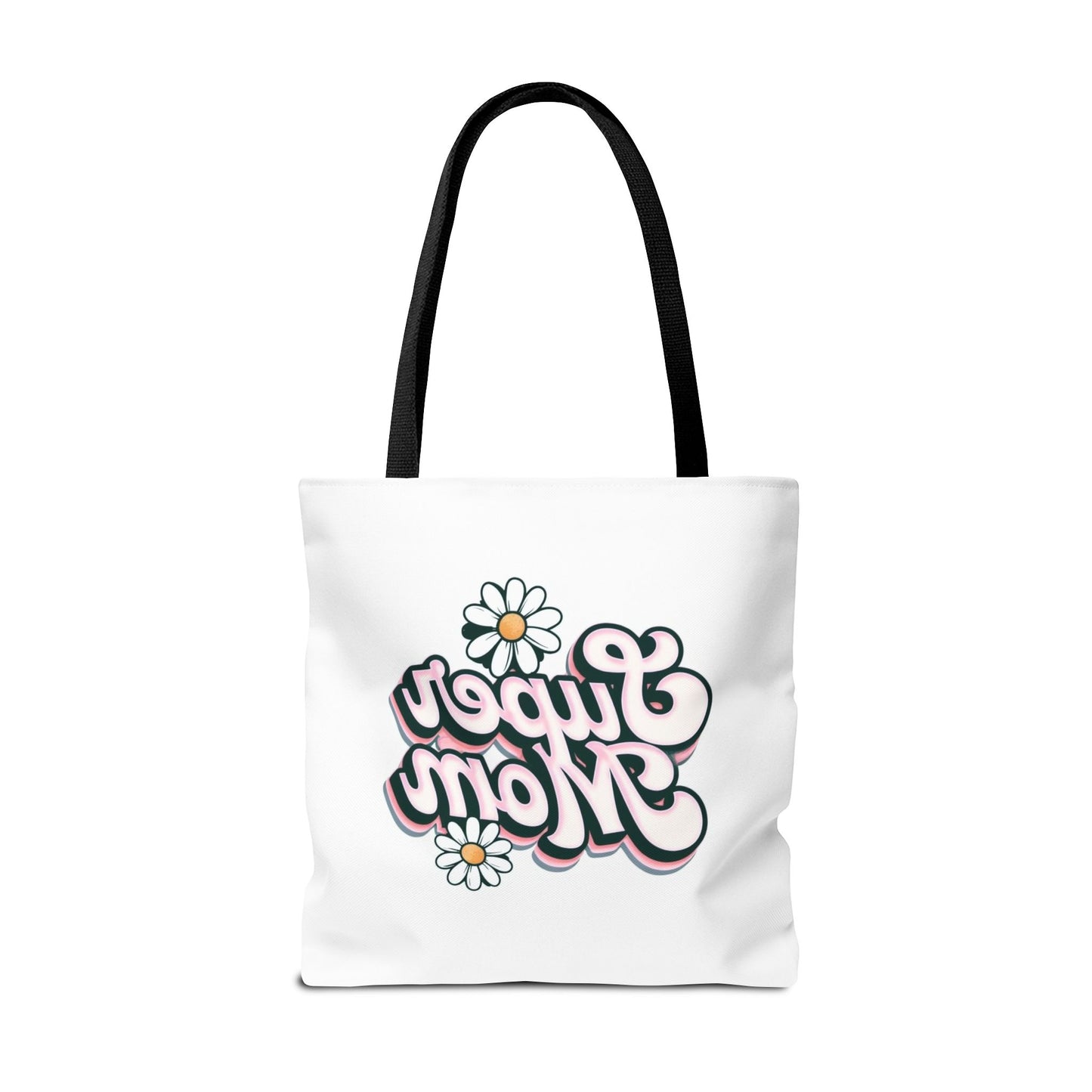 Super Mom Tote Bag - Floral Gift for Mothers Day, Shopping Bag, Eco-Friendly, Everyday Use, Mother's Day Gift, Mom Life