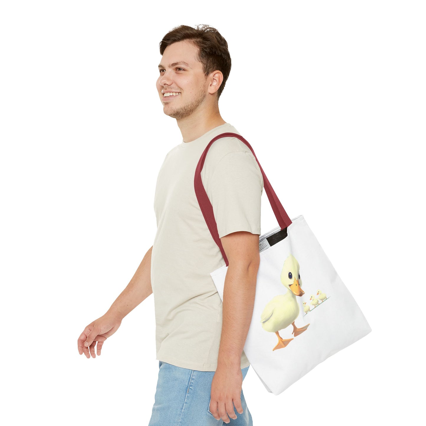 Adorable Duck Family Tote Bag, Cute Animal Lover Gift, Eco-Friendly Shopping Bag, Spring Gift, Easter Tote