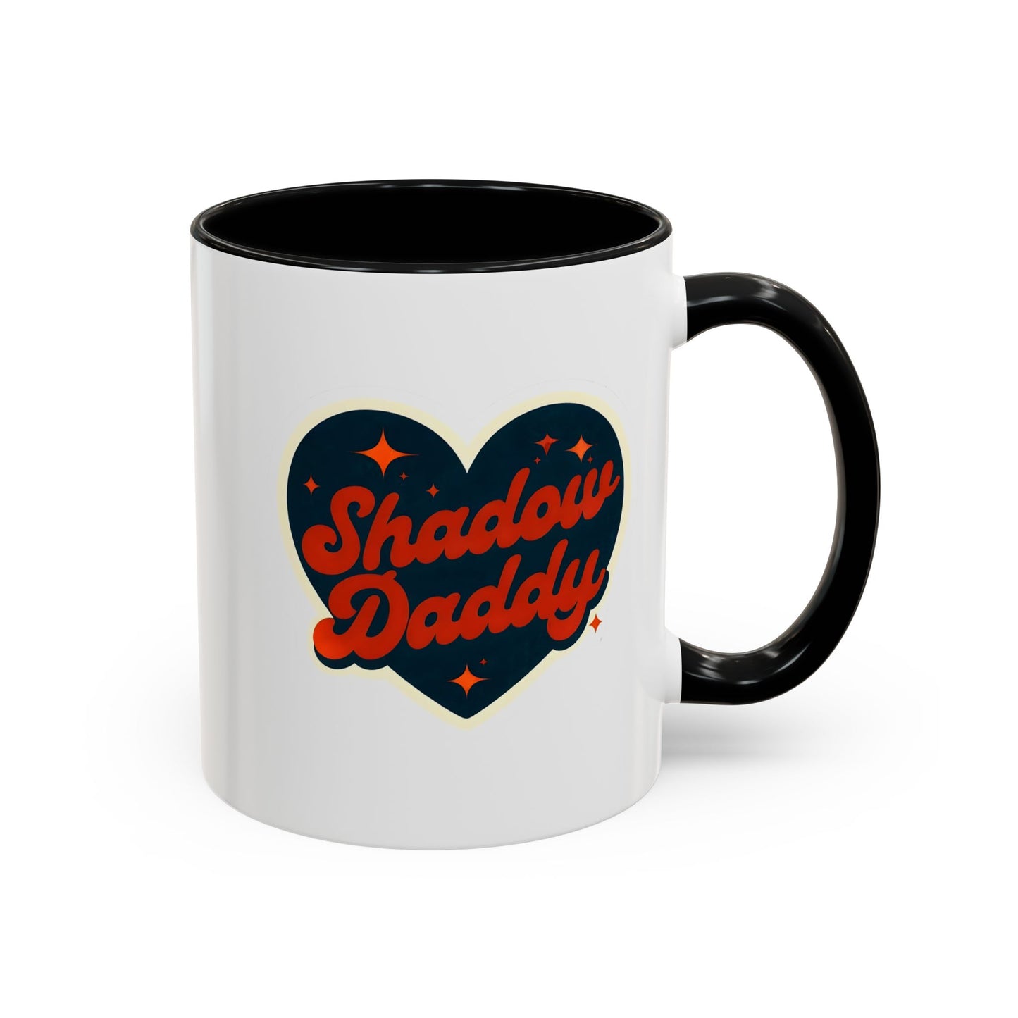 Shadow Daddy Accent Coffee Mug - Perfect for Dads, Gifts for Him, Unique Coffee Cups, Father's Day, Fun Kitchen Decor, Fun Drinkware
