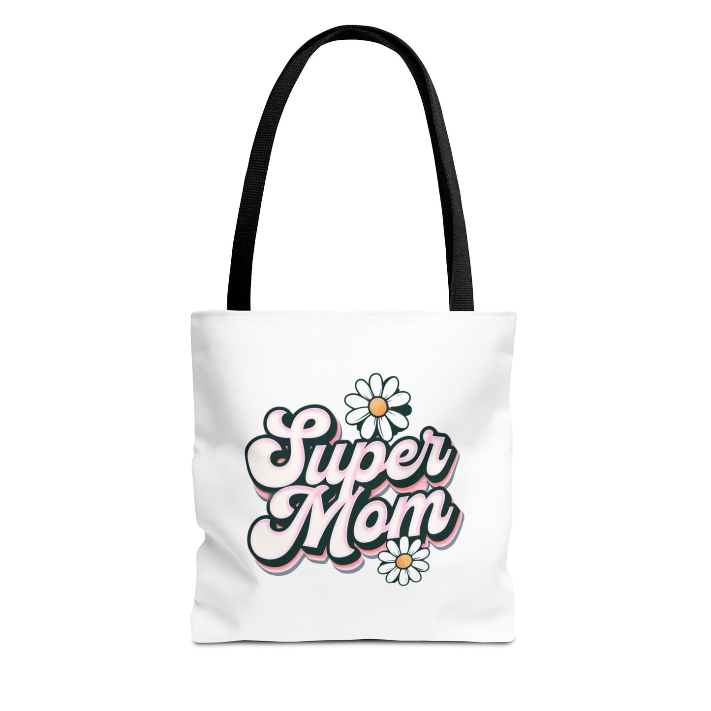Super Mom Tote Bag - Floral Gift for Mothers Day, Shopping Bag, Eco-Friendly, Everyday Use, Mother's Day Gift, Mom Life