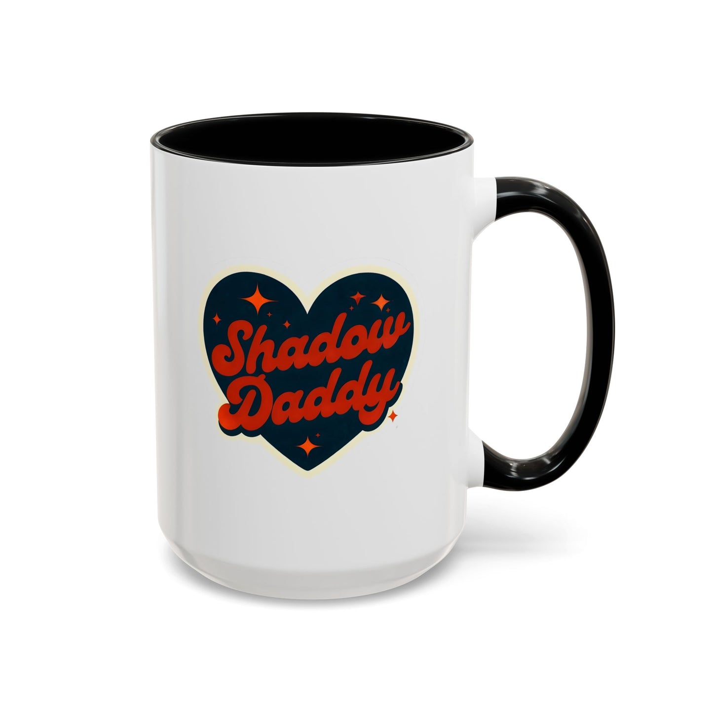 Shadow Daddy Accent Coffee Mug - Perfect for Dads, Gifts for Him, Unique Coffee Cups, Father's Day, Fun Kitchen Decor, Fun Drinkware