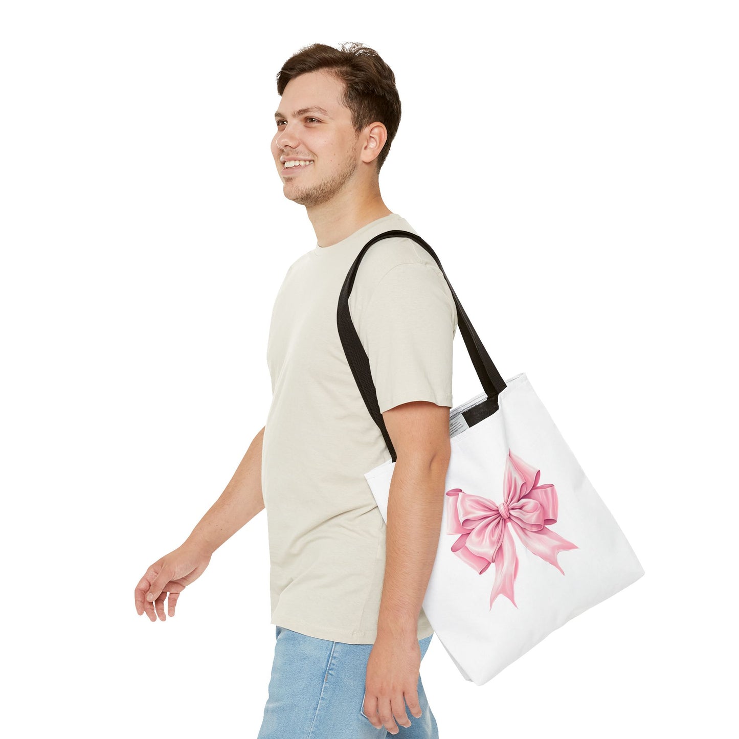 Chic Pink Bow Tote Bag, Stylish Carry-All for Gifts, Shopping, & Everyday Use, Perfect for Birthdays, Holidays, and Celebrations