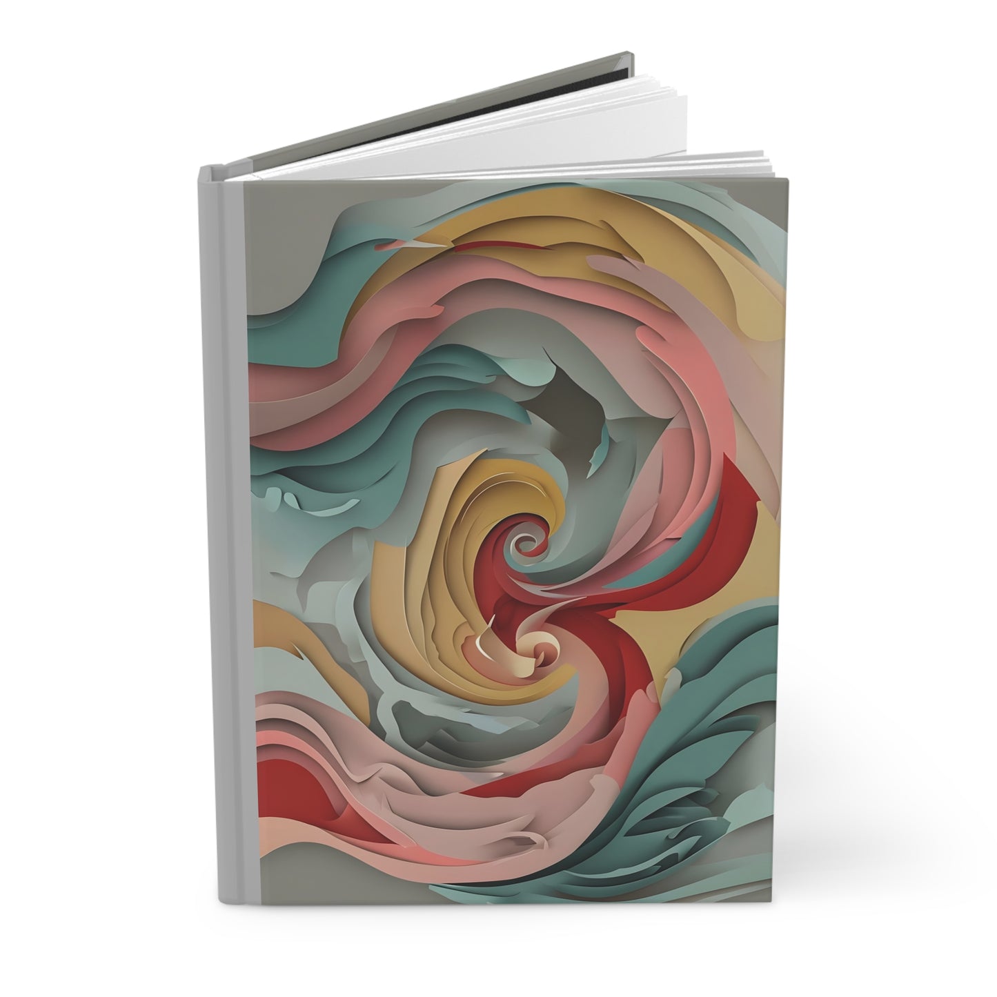 Whimsical Abstract Hardcover Journal in Matte Finish, Artistic Notebook, Perfect for Daily Journaling, Creative Writing, Gift Idea