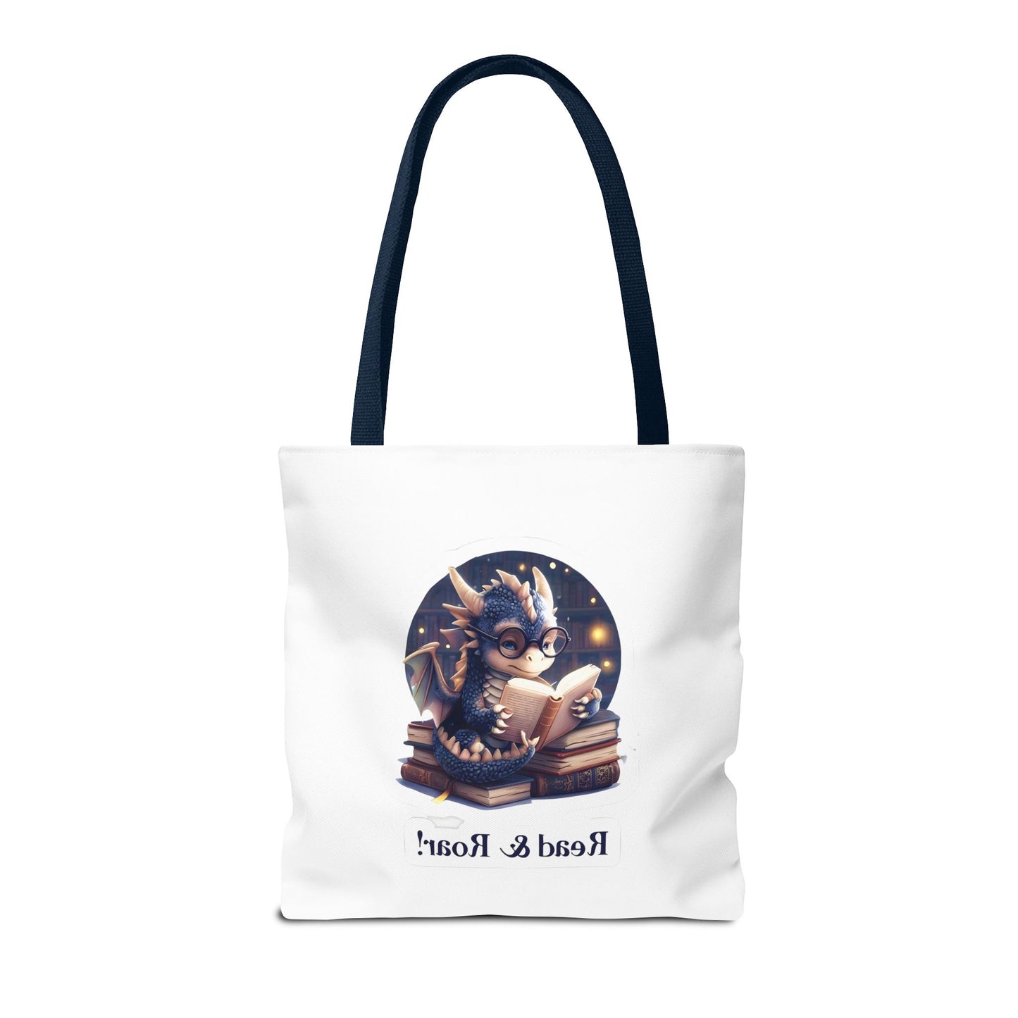 Enchanting Reads Dragon Tote Bag - Perfect for Book Lovers, Readers, Gifts, Literary Events, Reading Clubs!