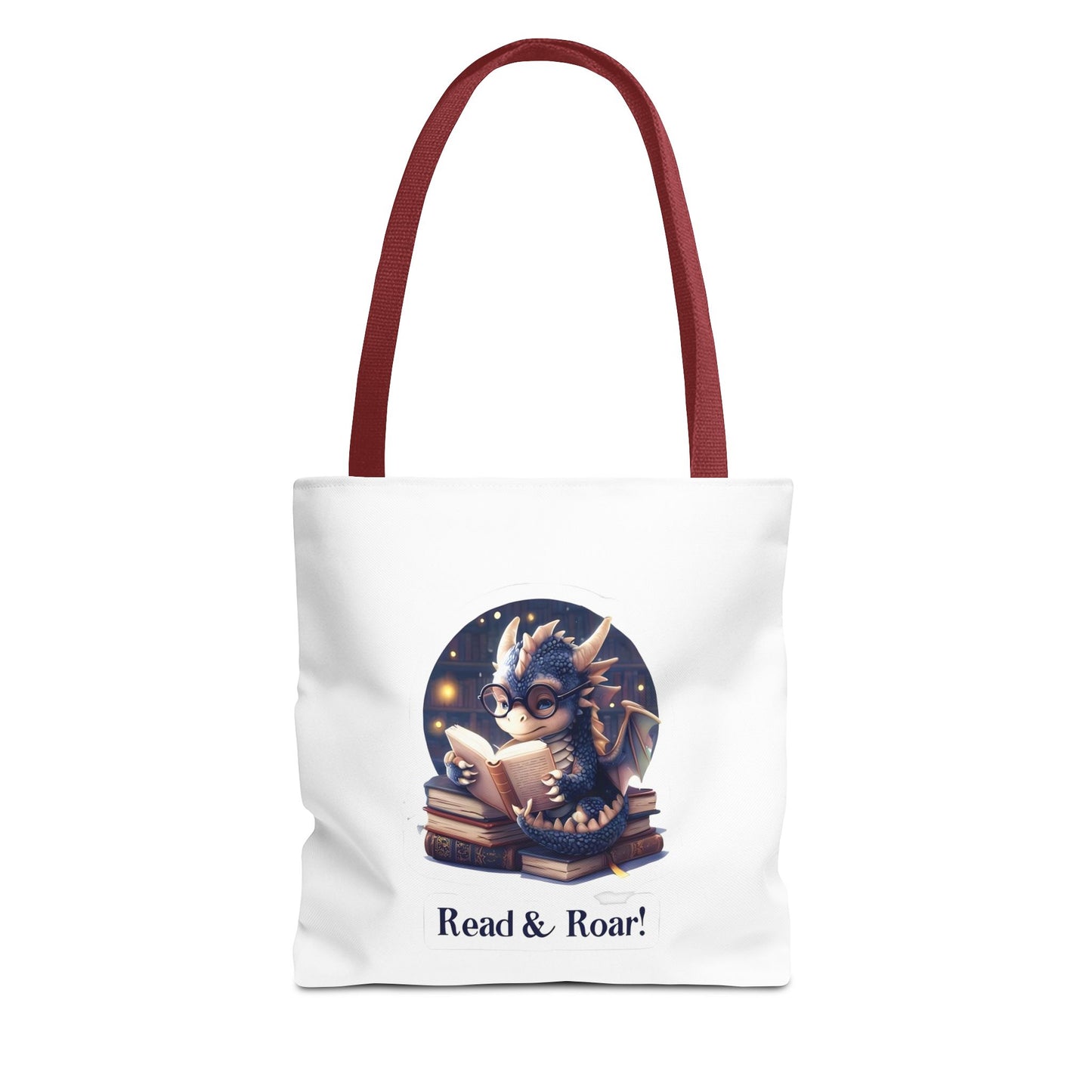 Enchanting Reads Dragon Tote Bag - Perfect for Book Lovers, Readers, Gifts, Literary Events, Reading Clubs!