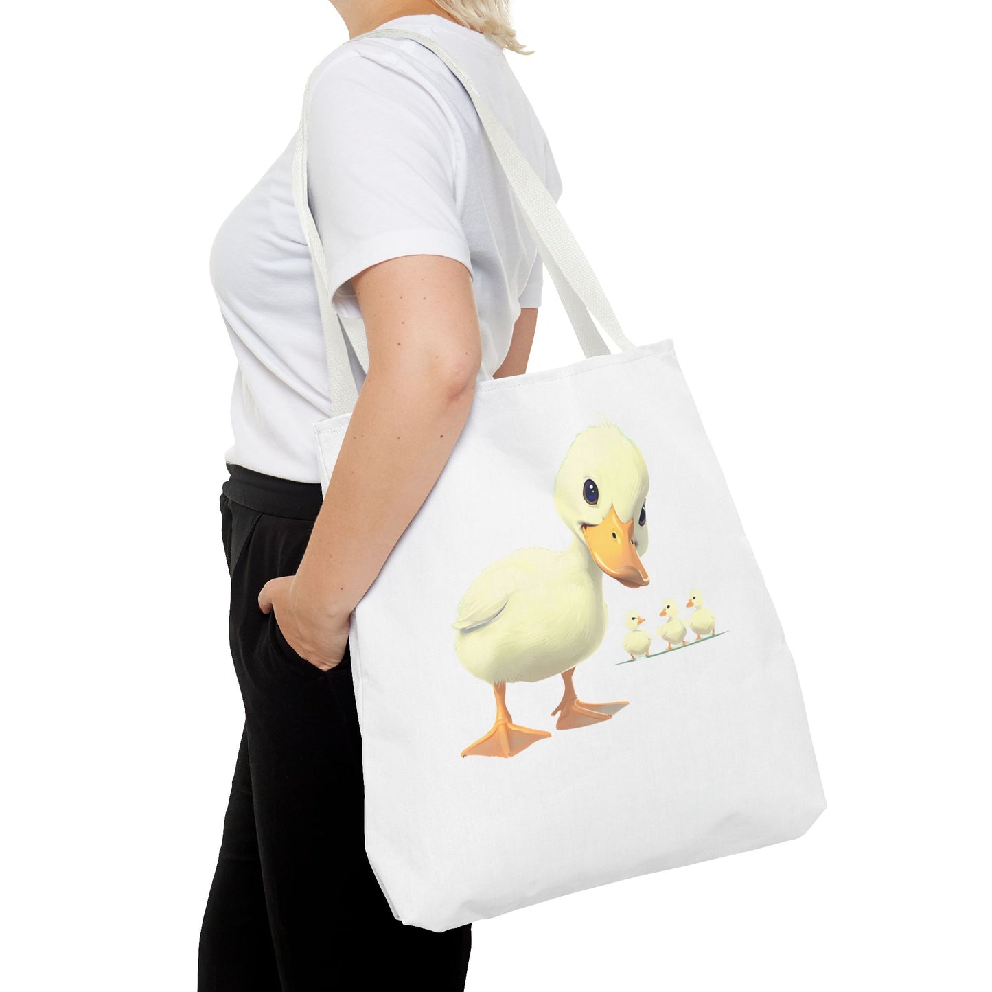 Adorable Duck Family Tote Bag, Cute Animal Lover Gift, Eco-Friendly Shopping Bag, Spring Gift, Easter Tote