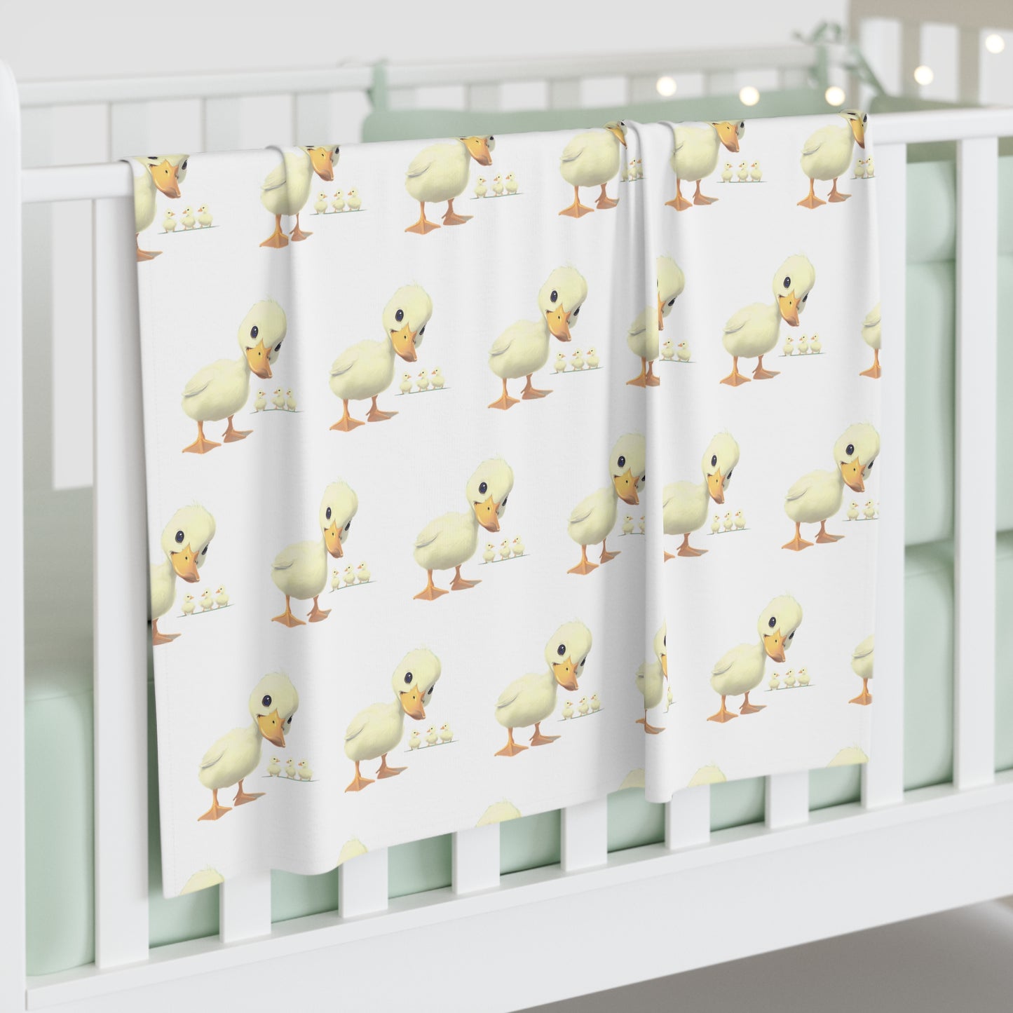 Adorable Duck Baby Swaddle Blanket, Soft Infant Wrap, New Mom Gift, Nursery Decor, Baby Shower Present, Fun and Cozy