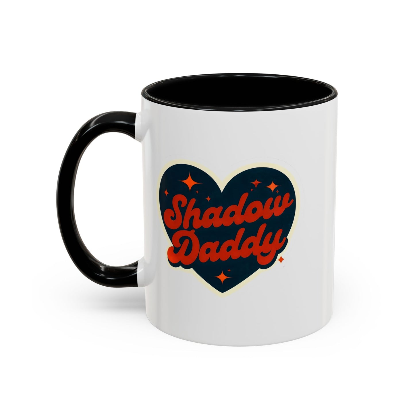 Shadow Daddy Accent Coffee Mug - Perfect for Dads, Gifts for Him, Unique Coffee Cups, Father's Day, Fun Kitchen Decor, Fun Drinkware