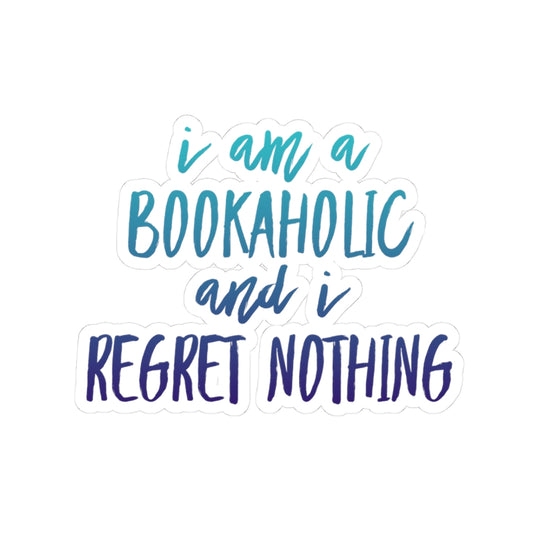 Bookaholic Sticker – Funny Book Lover Vinyl Decal