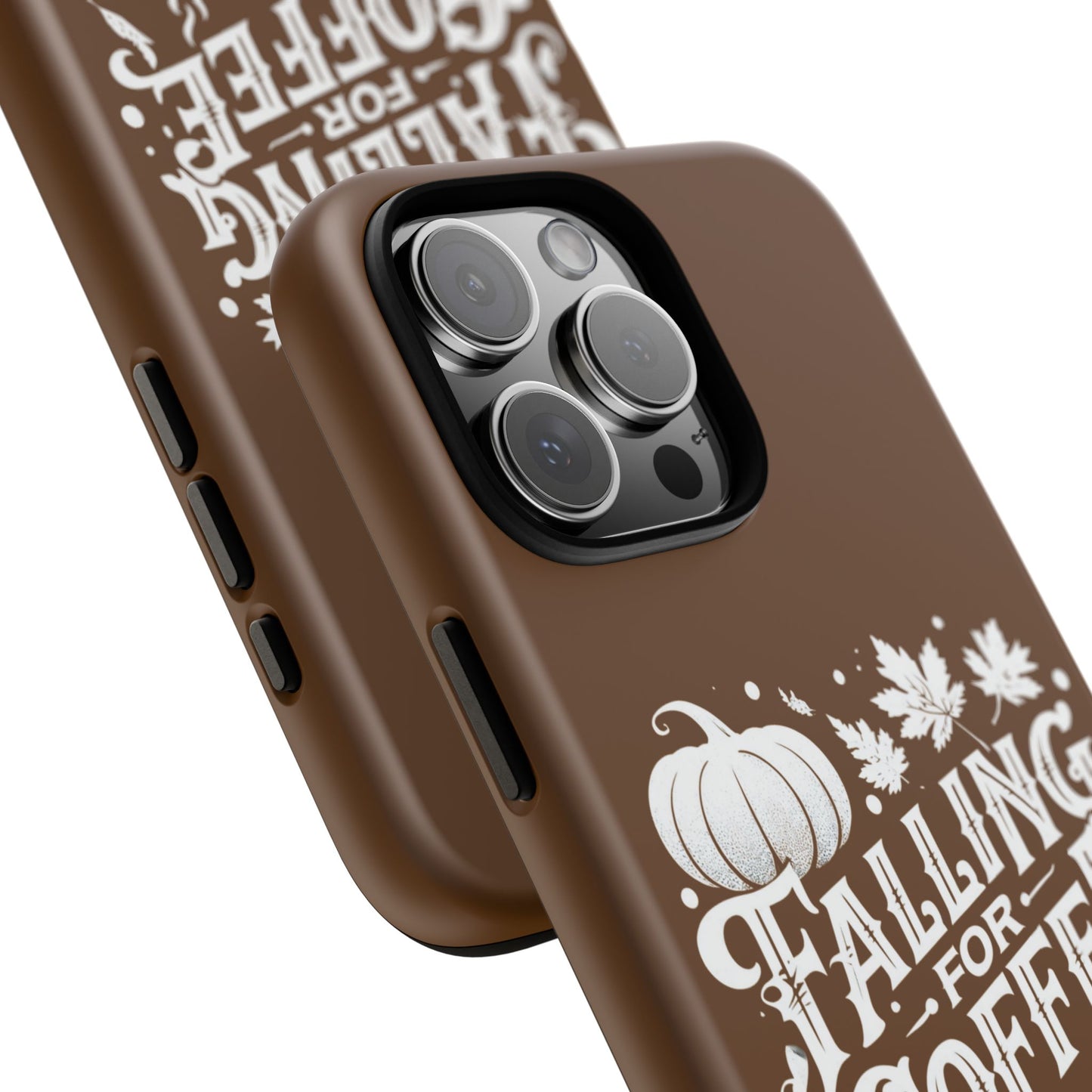 Falling for Coffee Phone Case, Fall Pumpkin Coffee Lover Gift, Autumn Phone Cover, Cozy Coffee Vibes Case, Pumpkin Spice Season Accessory