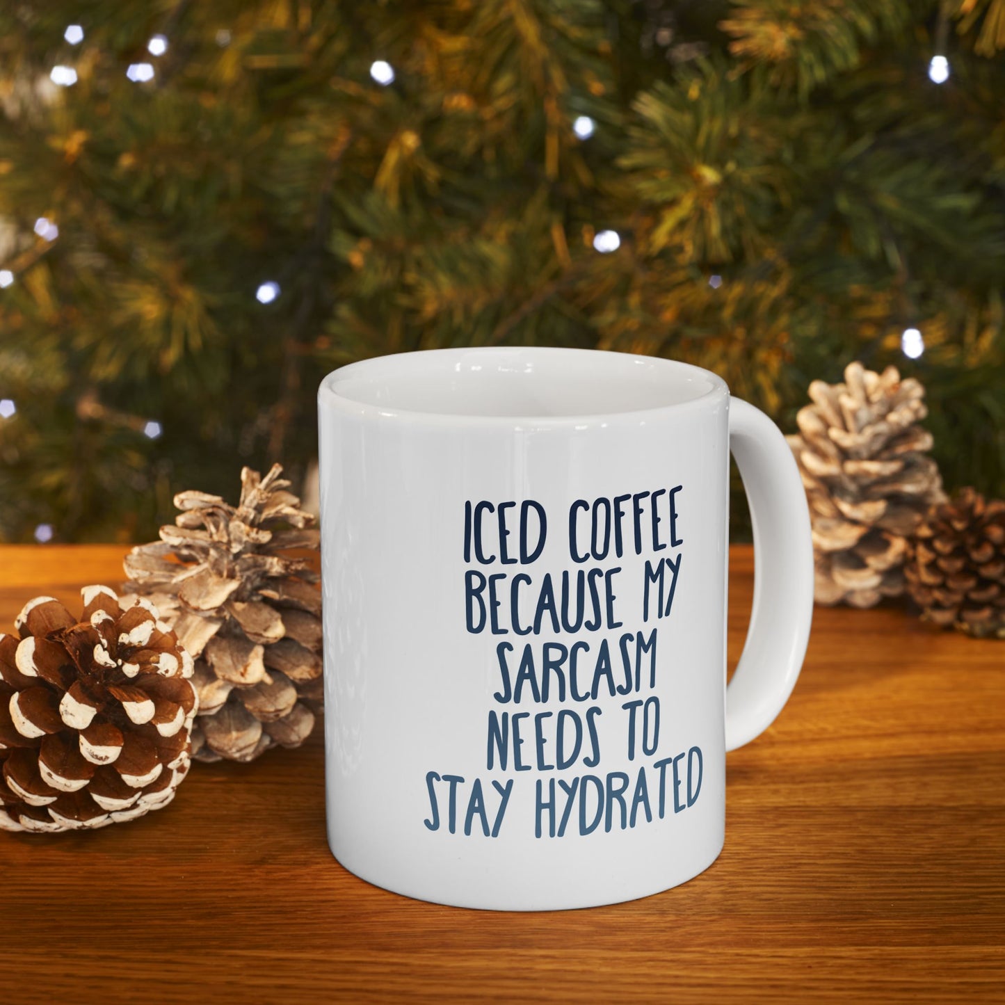Iced Coffee Mug, Funny Sarcasm Mug, Stay Hydrated Coffee Cup, Humor Gift for Coffee Lovers, Sassy Iced Coffee Cup