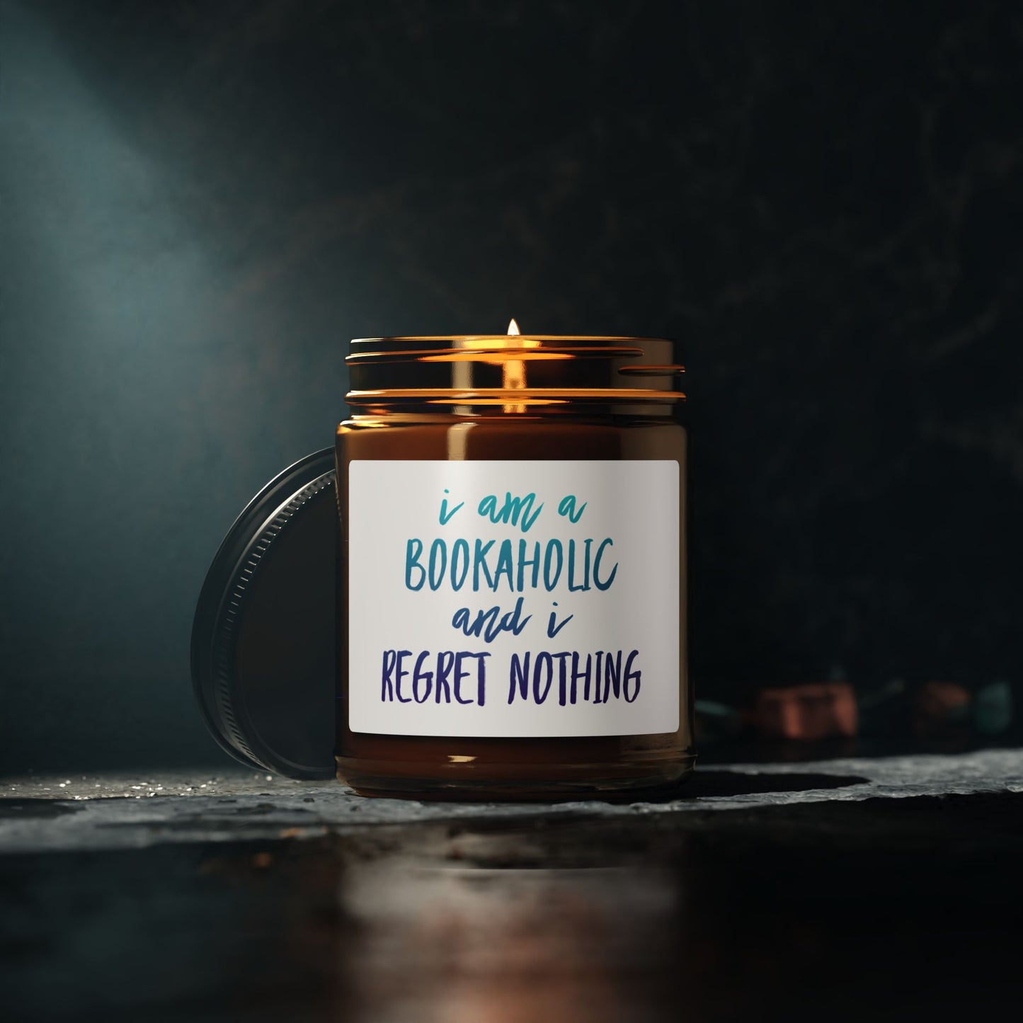 Bookaholic Candle, Funny Book Lover Gift, Bookish Home Decor, Reading Candle, Reader Gift, Bibliophile Candle, Cozy Reading Candle