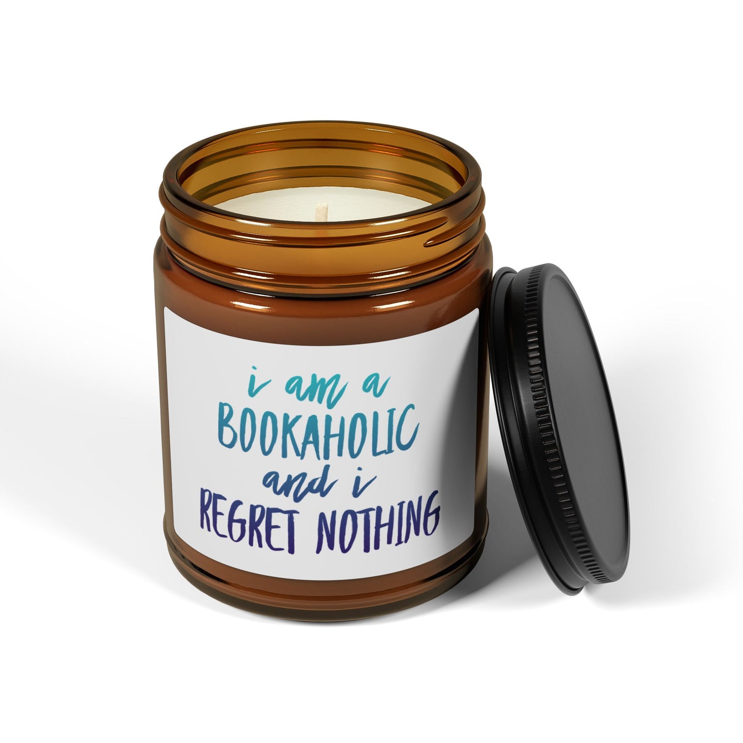 Bookaholic Candle, Funny Book Lover Gift, Bookish Home Decor, Reading Candle, Reader Gift, Bibliophile Candle, Cozy Reading Candle