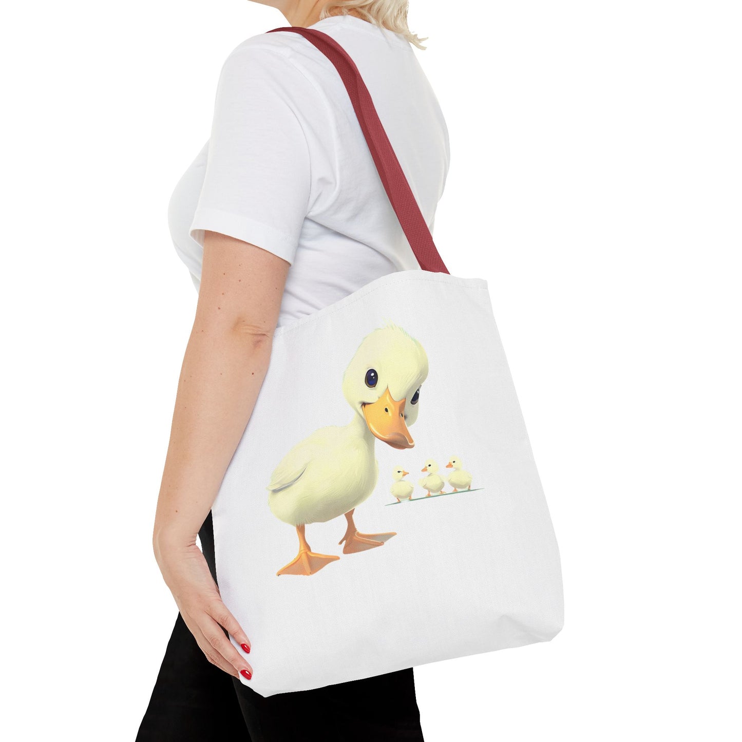Adorable Duck Family Tote Bag, Cute Animal Lover Gift, Eco-Friendly Shopping Bag, Spring Gift, Easter Tote