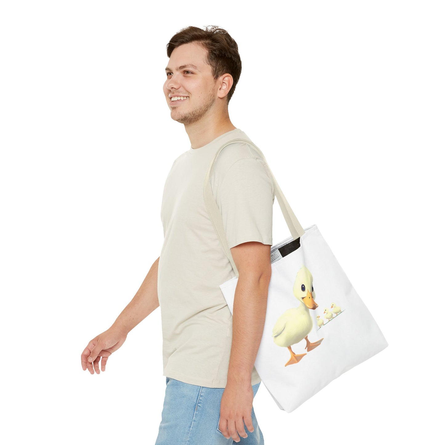 Adorable Duck Family Tote Bag, Cute Animal Lover Gift, Eco-Friendly Shopping Bag, Spring Gift, Easter Tote
