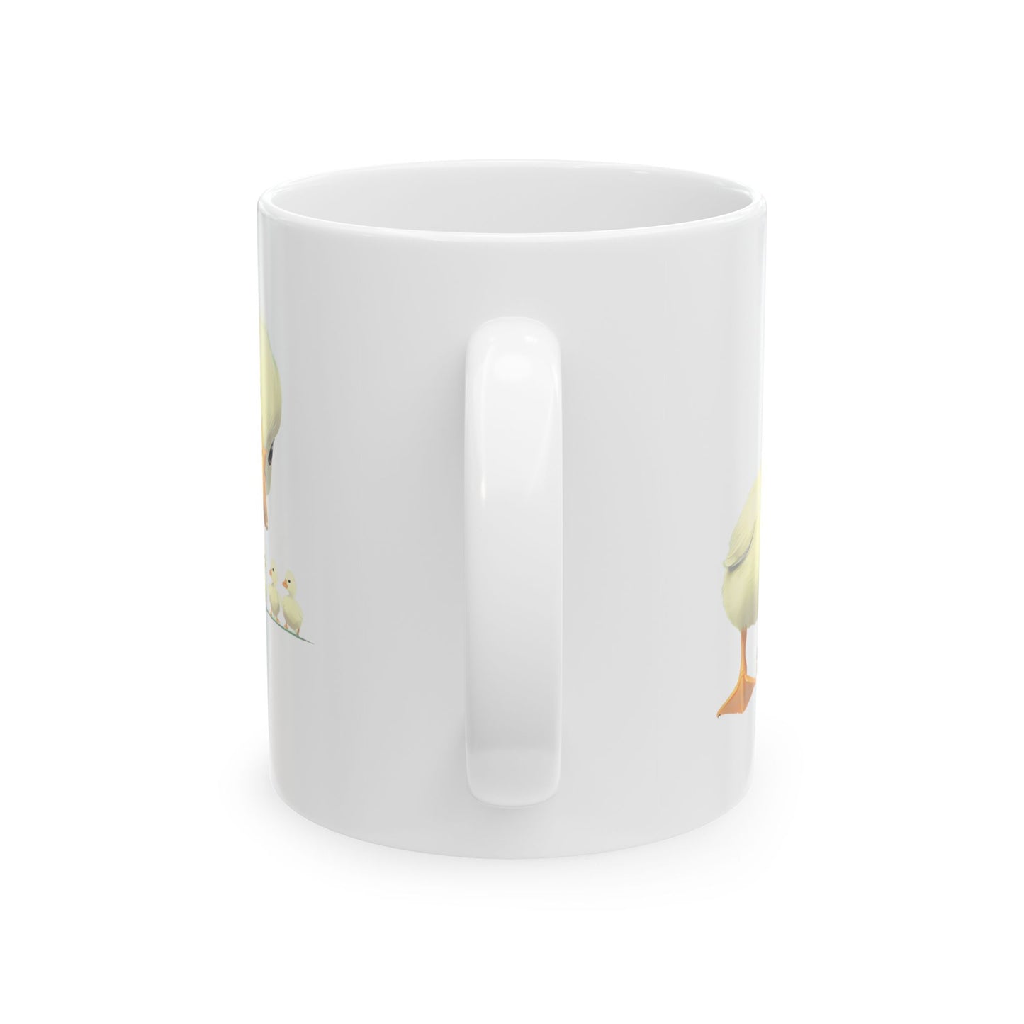 Cute Duck Family Ceramic Mug, Adorable Gift for Moms, Nature Lover Coffee Cup, Spring Decor, Birthday Present for Friends