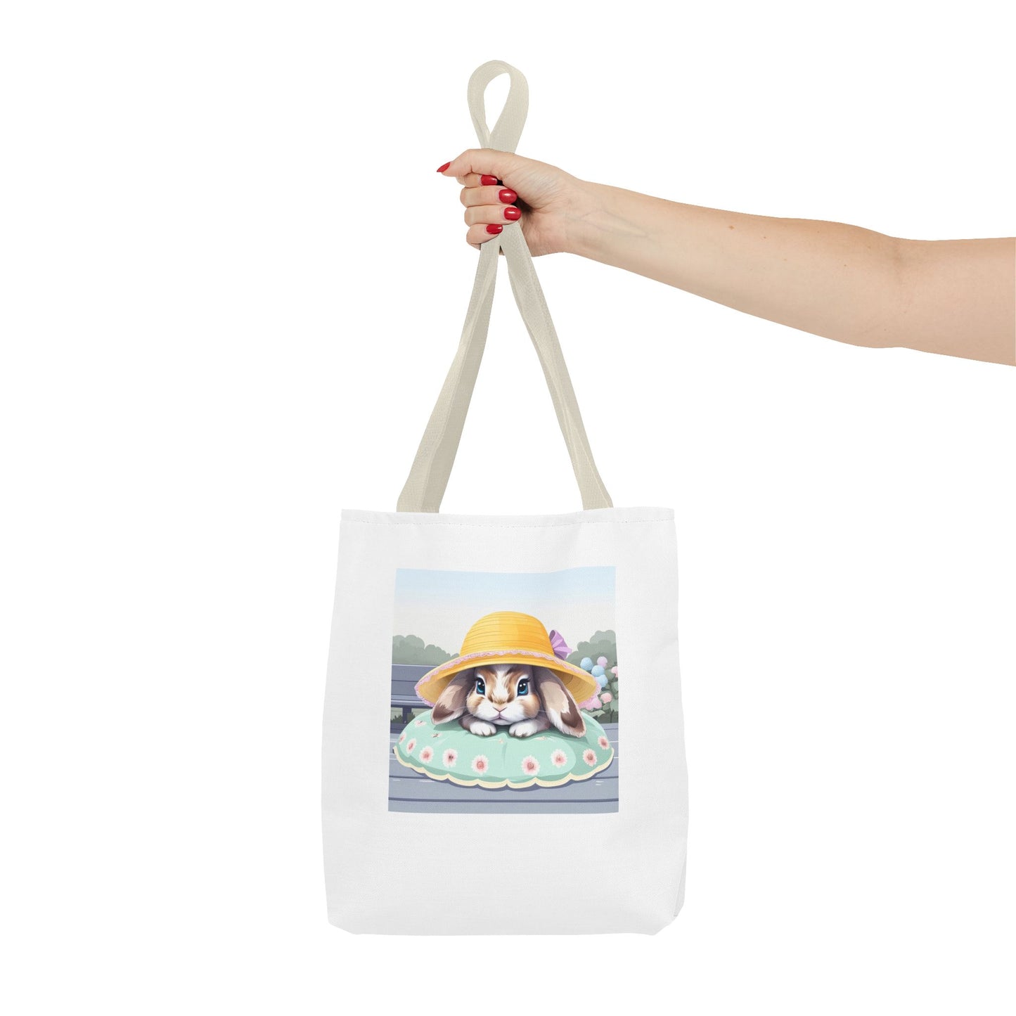 Charming Bunny Tote Bag, Cute Rabbit Lover Gift, Spring Accessory, Easter Tote, Eco-Friendly Shopping Bag
