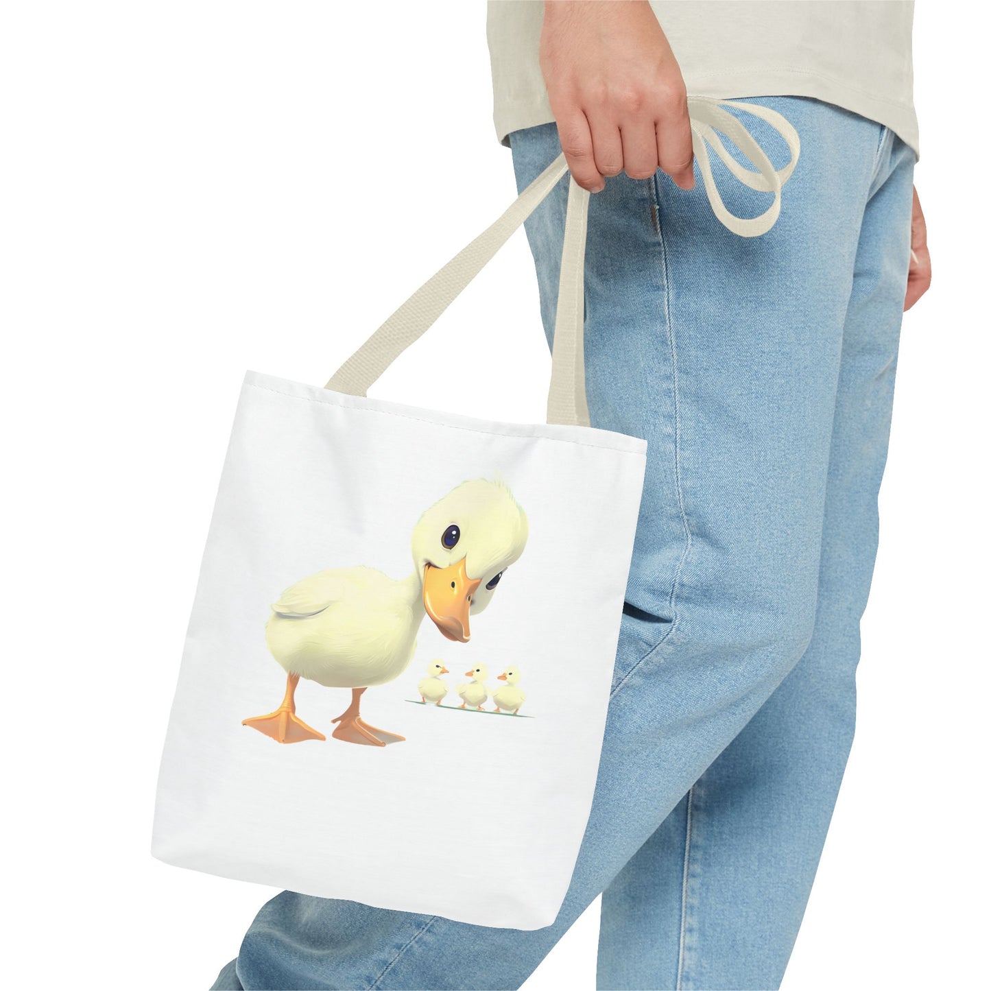 Adorable Duck Family Tote Bag, Cute Animal Lover Gift, Eco-Friendly Shopping Bag, Spring Gift, Easter Tote
