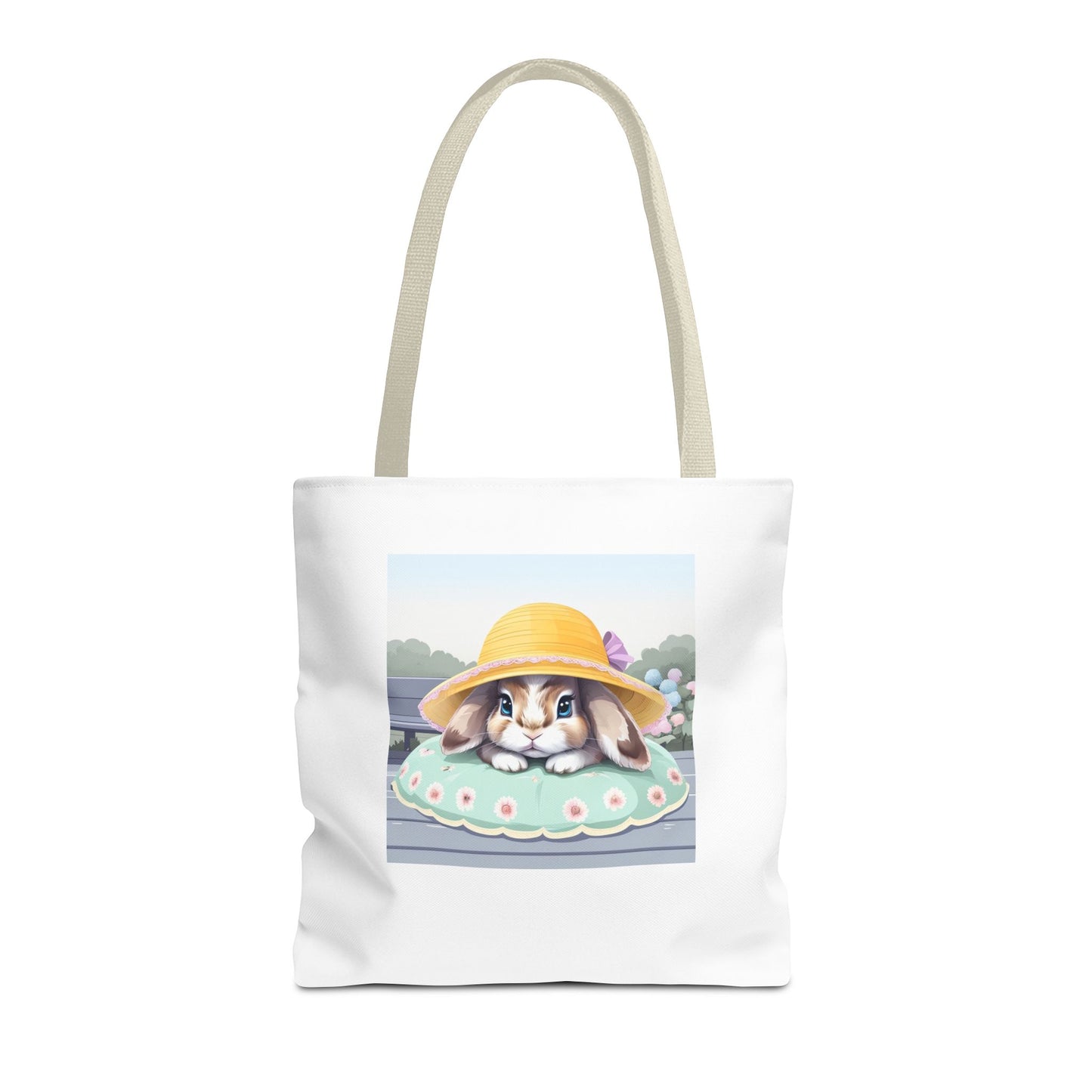 Charming Bunny Tote Bag, Cute Rabbit Lover Gift, Spring Accessory, Easter Tote, Eco-Friendly Shopping Bag