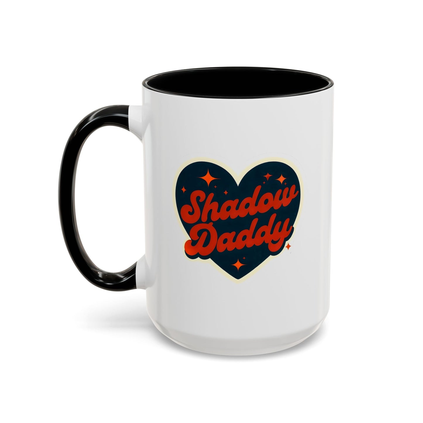 Shadow Daddy Accent Coffee Mug - Perfect for Dads, Gifts for Him, Unique Coffee Cups, Father's Day, Fun Kitchen Decor, Fun Drinkware