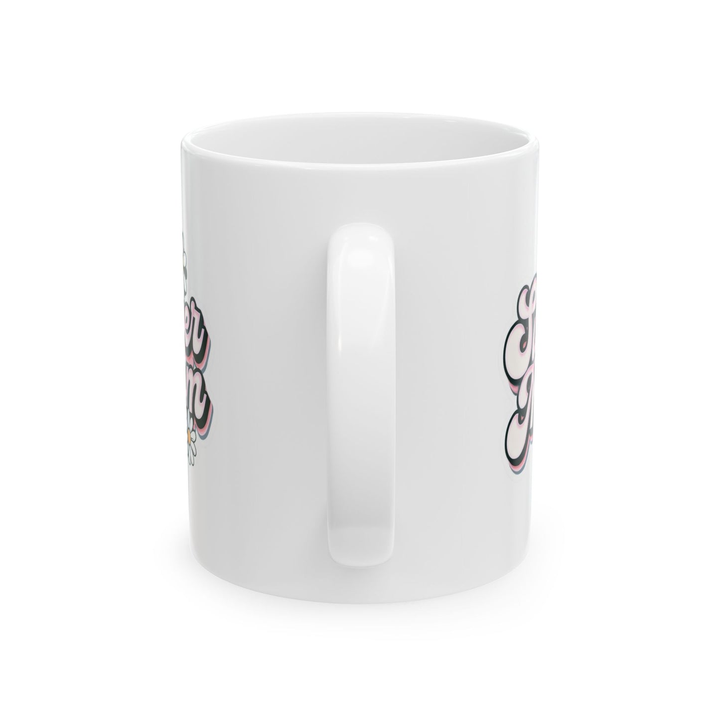 Super Mom Ceramic Mug - Perfect Gift for Mothers, 11oz & 15oz Coffee Cup, Mother's Day Gift, Coffee Lover's Essential, Family Gift