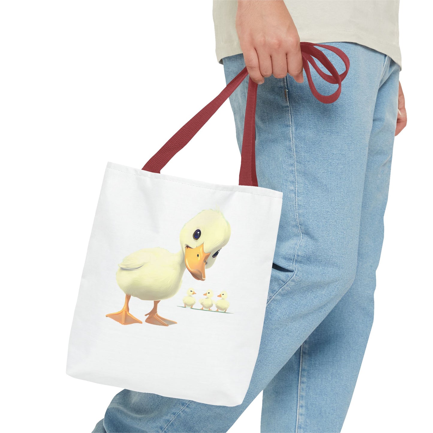 Adorable Duck Family Tote Bag, Cute Animal Lover Gift, Eco-Friendly Shopping Bag, Spring Gift, Easter Tote