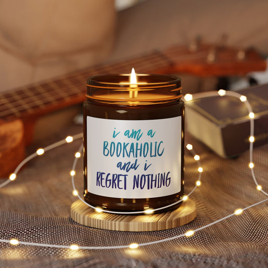 Bookaholic Candle, Funny Book Lover Gift, Bookish Home Decor, Reading Candle, Reader Gift, Bibliophile Candle, Cozy Reading Candle