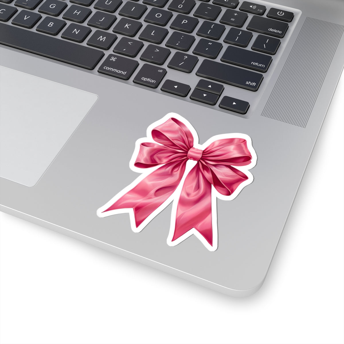 Elegant Pink Bow Kiss-Cut Stickers, Cute Decorative Stickers, Gift Wrapping Accessories, Planner Stickers, Pink Ribbon Decor