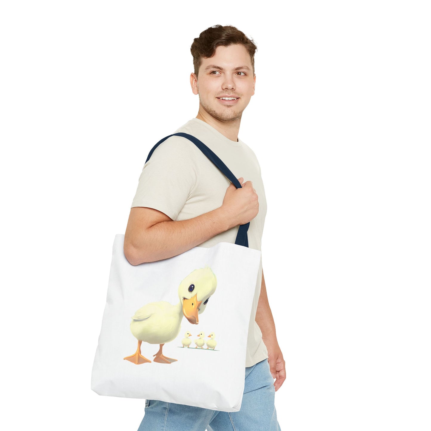 Adorable Duck Family Tote Bag, Cute Animal Lover Gift, Eco-Friendly Shopping Bag, Spring Gift, Easter Tote