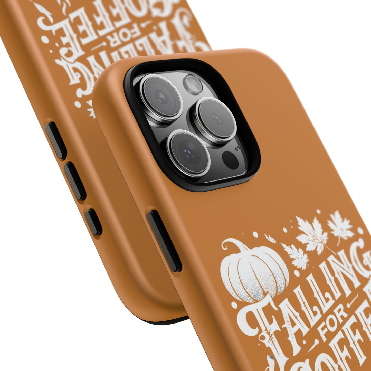 Falling for Coffee Phone Case, Fall Pumpkin Coffee Lover Gift, Autumn Phone Cover, Cozy Coffee Vibes Case, Pumpkin Spice Season Accessory