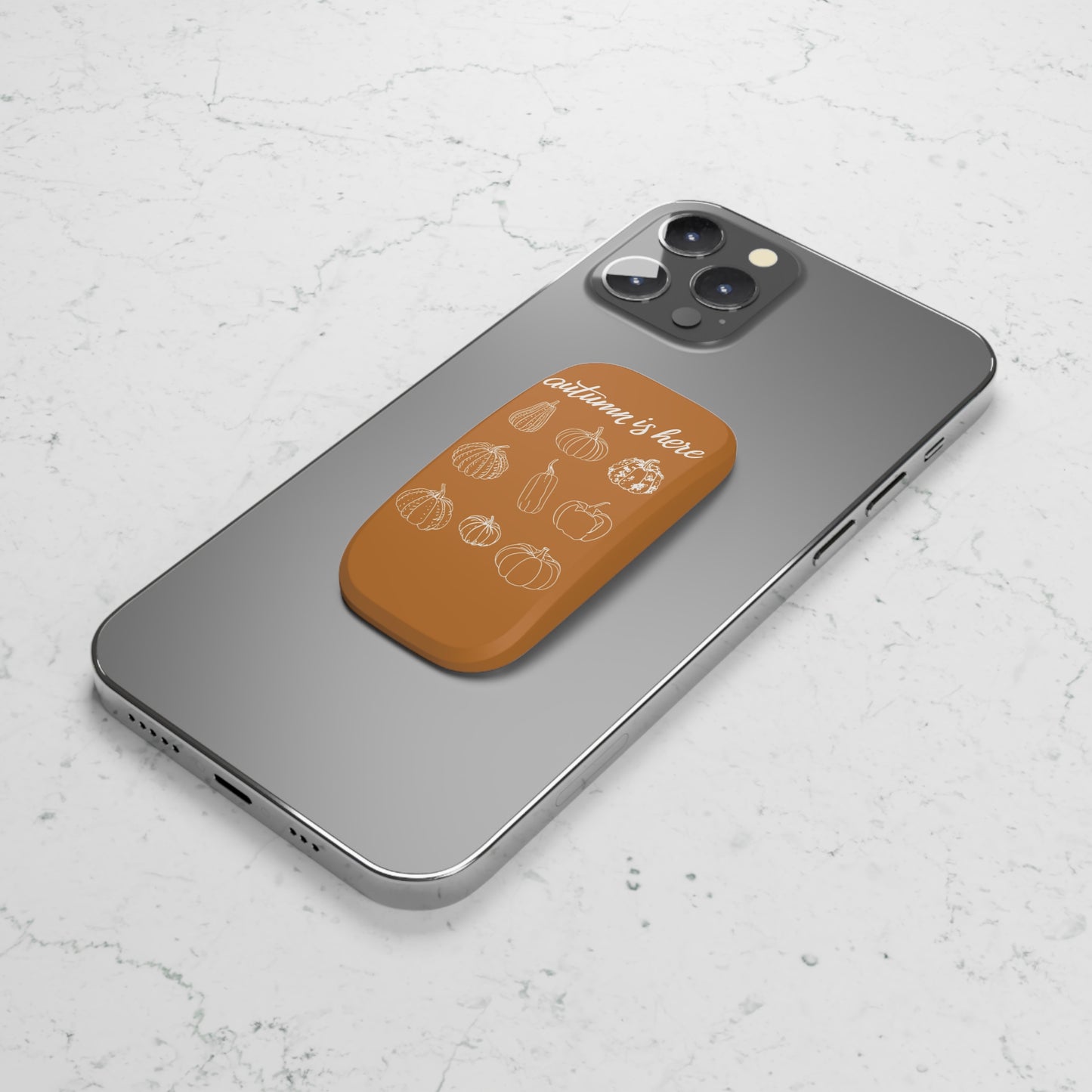 Autumn Phone Grip, Fall Pumpkin Grip, Autumn Is Here Grip, Pumpkin Cell Grip, Seasonal Phone Grip, Fall Phone Accessory, Pumpkin Gift