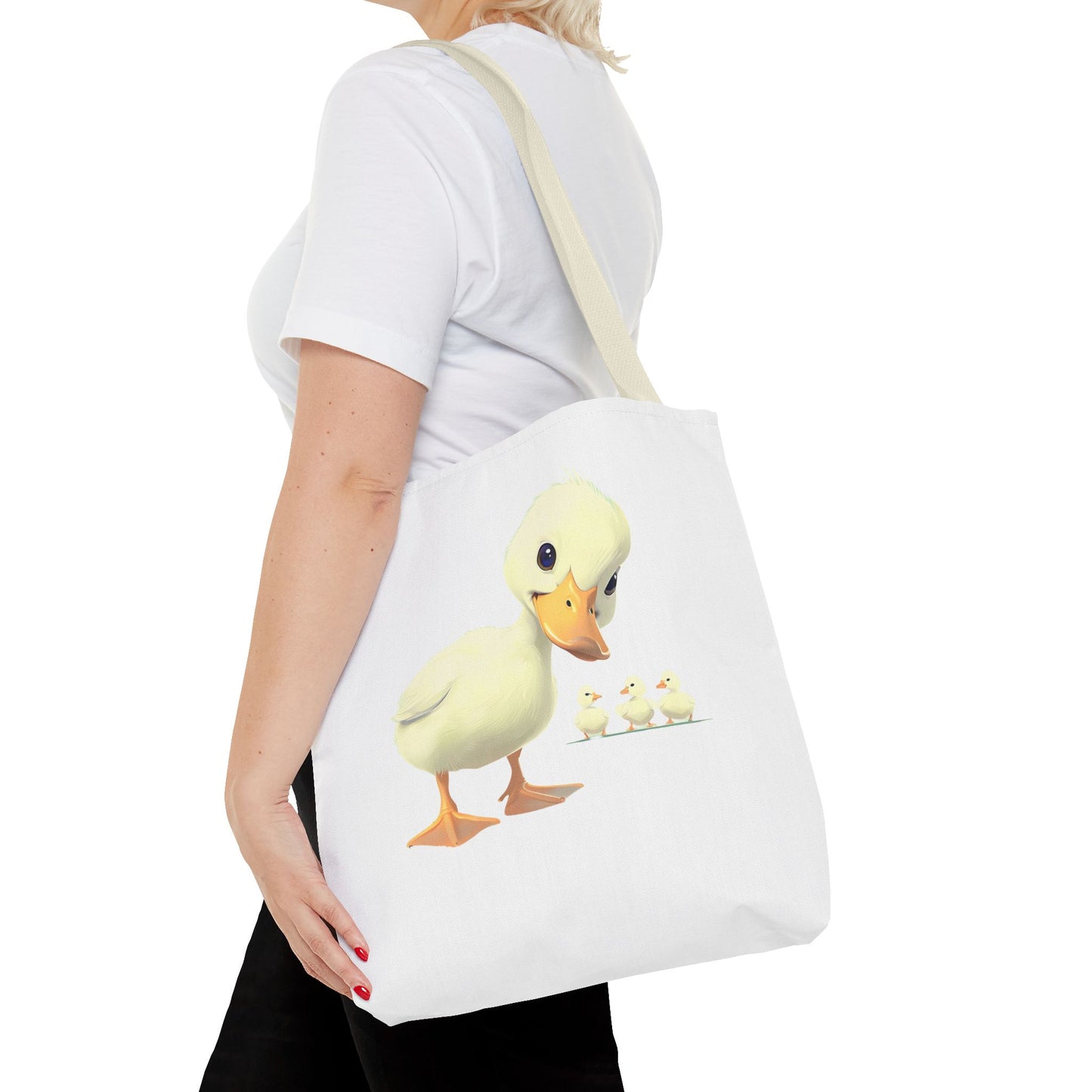 Adorable Duck Family Tote Bag, Cute Animal Lover Gift, Eco-Friendly Shopping Bag, Spring Gift, Easter Tote